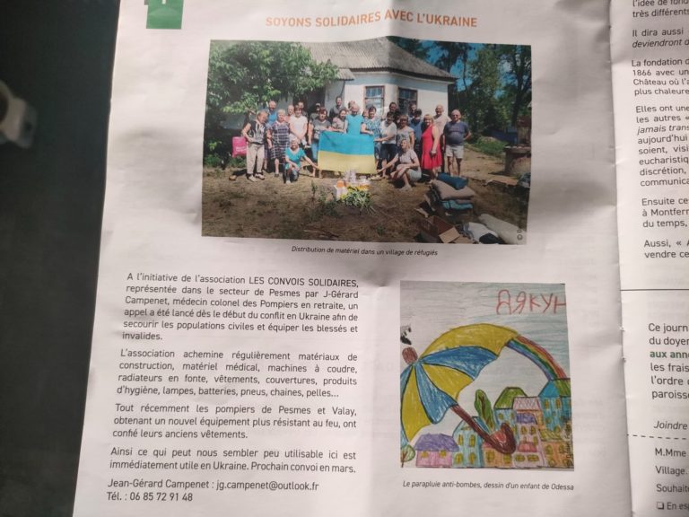 Article « La Bonne nouvelle du Val de Saône »